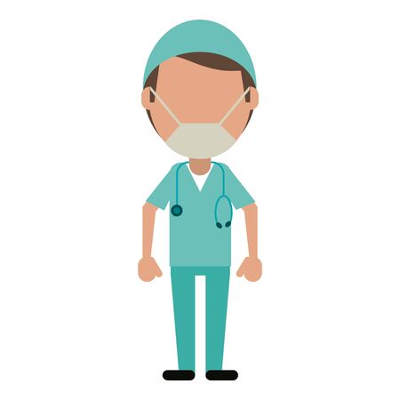 Doctor surgeon avatar vector illustration graphic designのイラスト素材