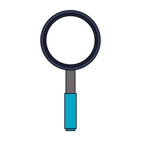 Magnifying glass symbol isolated cartoon vector illustration graphic designのイラスト素材