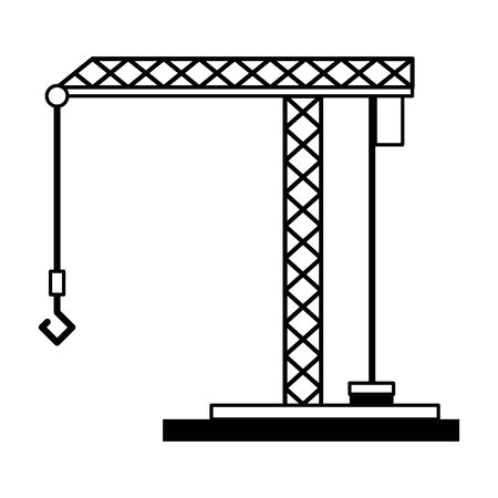 Under Construction crane symbol isolated vector illustration graphic designのイラスト素材