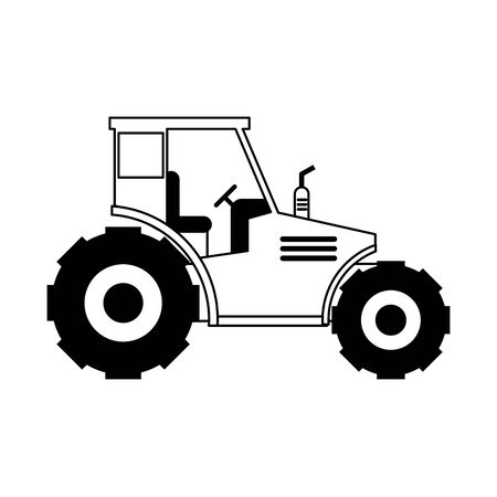 Farm tractor vehicle isolated vector illustration graphic designのイラスト素材