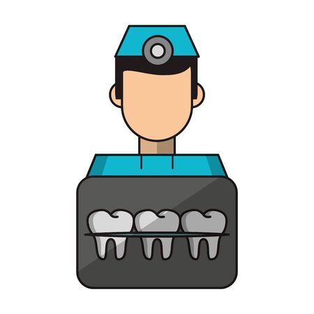 Dental care health and hygiene symbols and elements vector illustration graphic designのイラスト素材