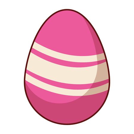 Easter egg colorful celebration wavy paint pattern isolated vector illustration graphic designのイラスト素材