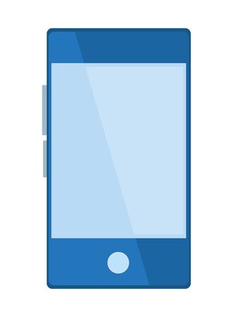 cellphone in blank icon cartoon isolated vector illustration graphic designのイラスト素材