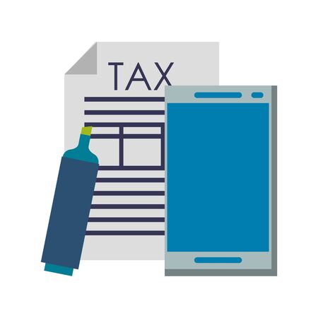 state government tax business balance calculation work personal finance elements cartoon vector illustration graphic designのイラスト素材