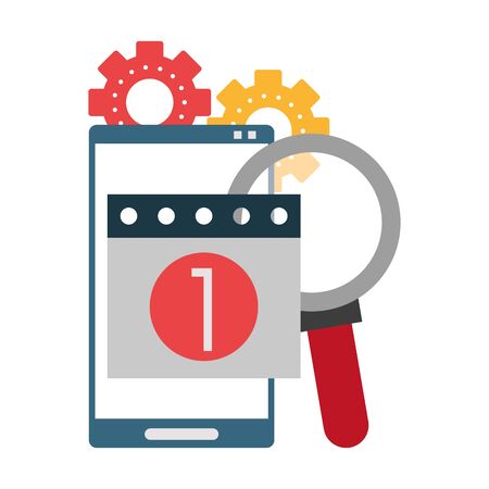 Technical support technology group of symbols, online help service. vector illustration graphic designのイラスト素材