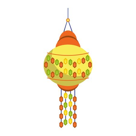 Indian paper lights isolated cartoon symbol vector illustration graphic designのイラスト素材