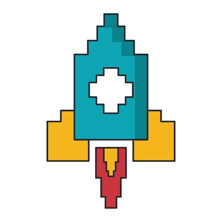 arcade game character galaxy vector illustration graphic designのイラスト素材