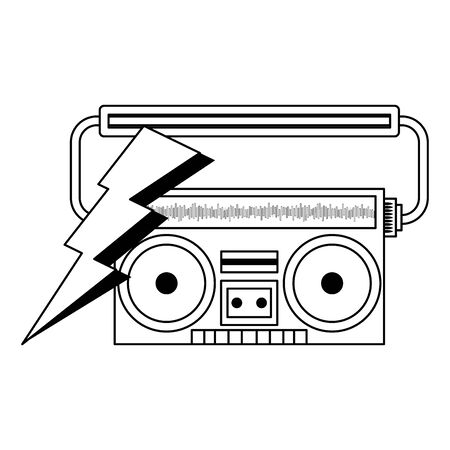 pop art retro vintage classic sexy cool trendy, soul disco music objects cartoon vector illustration graphic designのイラスト素材