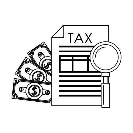 state government tax business balance calculation work personal finance saving money elements cartoon vector illustration graphic designのイラスト素材