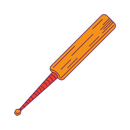 cricket equiment elements bat icon cartoon vector illustration graphic designのイラスト素材