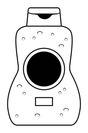 Sun bronzer bottle cosmetic product with dispenser ,vector illustration graphic design.のイラスト素材