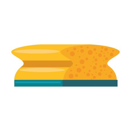 Cleaning sponge isolated product symbol vector illustration graphic design.のイラスト素材