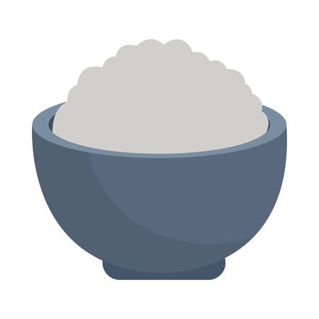 Delicioius rice in bowl food cartoon ,vector illustration graphic design.のイラスト素材