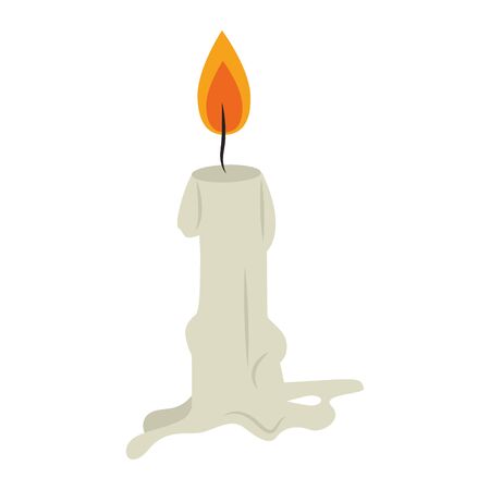 candle light fire flame isolated cartoon vector illustration graphic designのイラスト素材