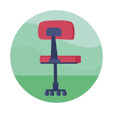 Office chair with wheels cartoon ,vector illustration graphic design.のイラスト素材