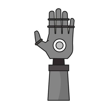 Bionic robot hand technology vector illustration graphic designのイラスト素材