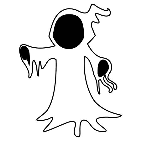 halloween costume accessory isolated icon vector illustration designのイラスト素材