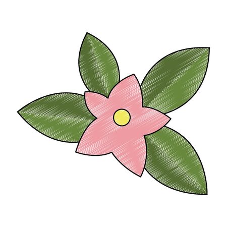 Beautiful flowers cartoon vector illustration graphic designのイラスト素材