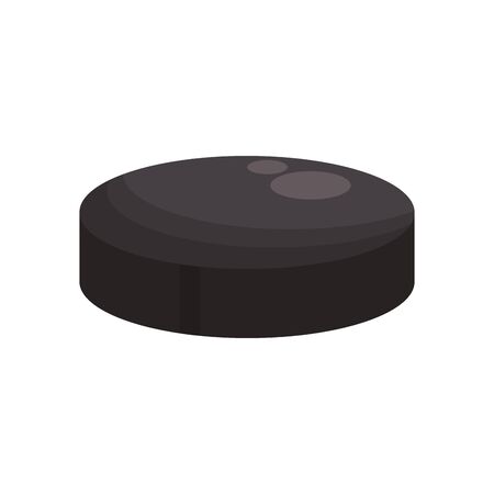 hockey disk icon over white background, vector illustrationのイラスト素材