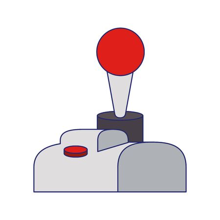 Joystick videogame gamepad device isolated vector illustration graphic designのイラスト素材
