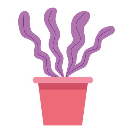Decorative plant pot cartoon isolated ,vector illustration graphic design.のイラスト素材
