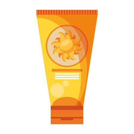 Sun bronzer bottle isolated cartoon vector illustration graphic designのイラスト素材