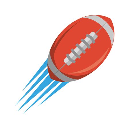 american football sport game ball cartoon vector illustration graphic designのイラスト素材