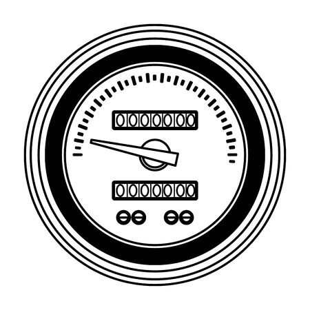 car service part speedometer cartoon vector illustration graphic designのイラスト素材