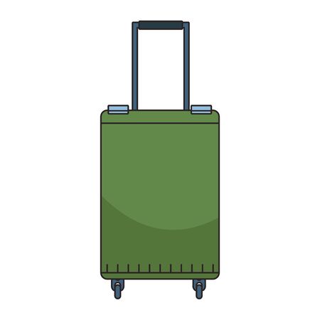 travel suitcase icon over white background, colorful design. vector illustrationのイラスト素材