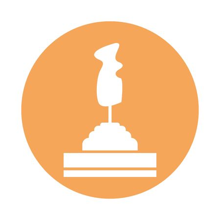 video game joystick control handle icon vector illustration designのイラスト素材