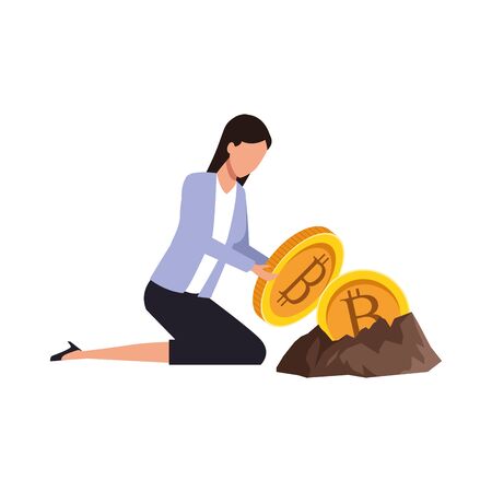 Businesswoman design, Woman business management corporate job occupation and worker theme Vector illustrationのイラスト素材