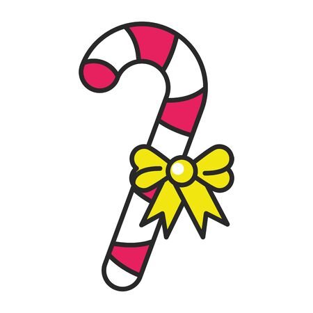 merry christmas sweet cane icon vector illustration designのイラスト素材