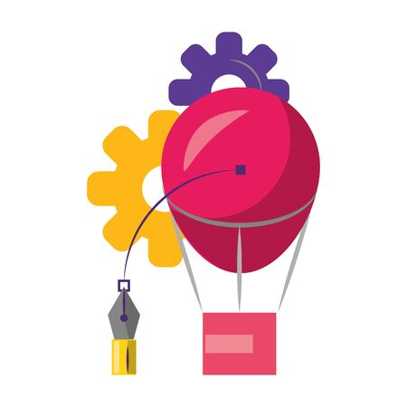 Graphic design digital tools and symbols for creative process, art and ideas. illustration editable imageのイラスト素材
