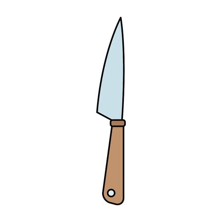 knife icon, over white background, vector illustrationのイラスト素材