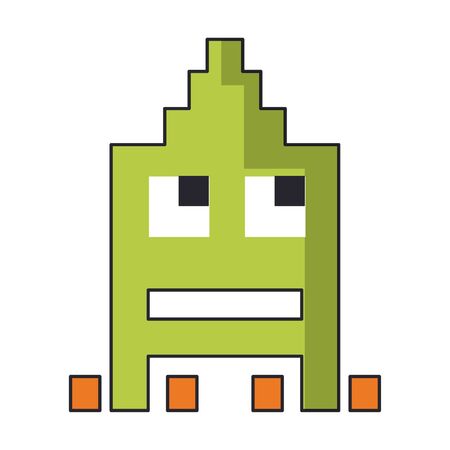 arcade game character galaxy vector illustration graphic designのイラスト素材