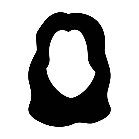 avatar woman face icon over white background, vector illustrationのイラスト素材