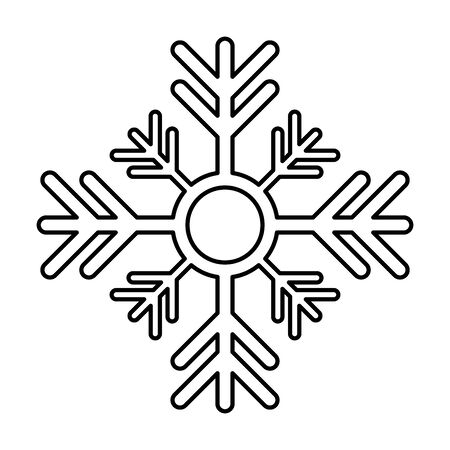 happy merry christmas snowflake icon vector illustration designのイラスト素材