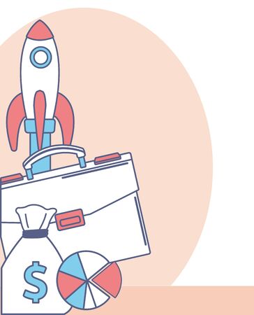 Money and business icon design, finance commerce market payment invest and buy theme Vector illustrationのイラスト素材