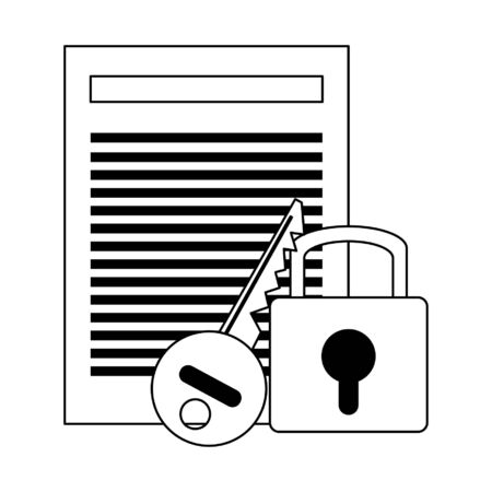 Security system technology symbols and elements vector illustration graphic designのイラスト素材