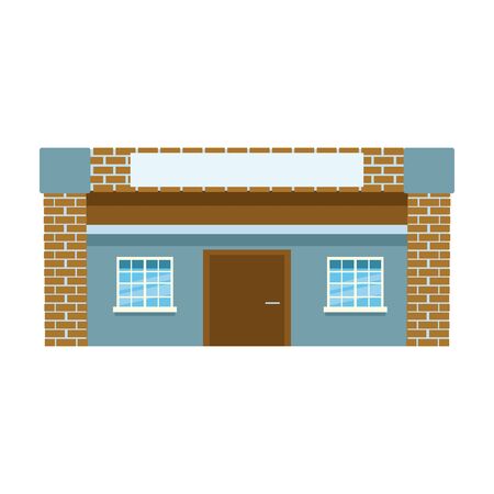 modern house icon over white background, vector illustrationのイラスト素材