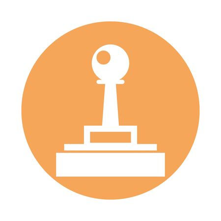 video game joystick control handle icon vector illustration designのイラスト素材