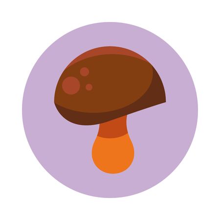 fungus autumn nature isolated icon vector illustration designのイラスト素材