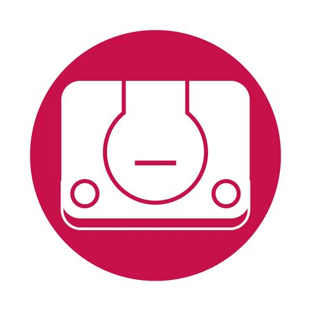 video game console device icon vector illustration designのイラスト素材