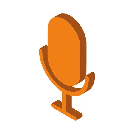 microphone sound device isolated icon vector illustration designのイラスト素材