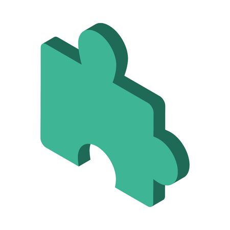 puzzle game piece isolated icon vector illustration designのイラスト素材