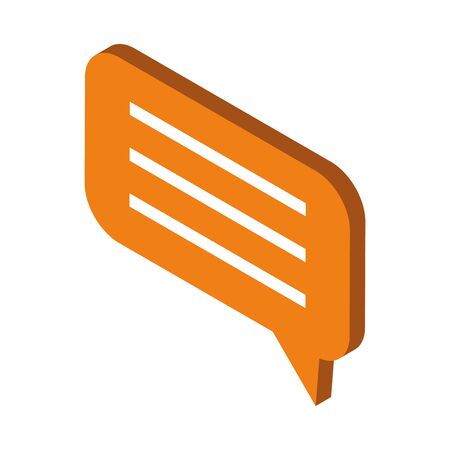 speech bubbles message isolated icon vector illustration designのイラスト素材