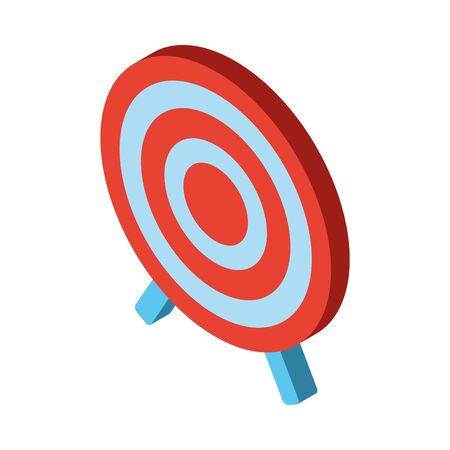 target arrow success isolated icon vector illustration designのイラスト素材