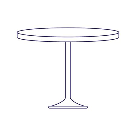 circle table icon over white background, vector illustrationのイラスト素材