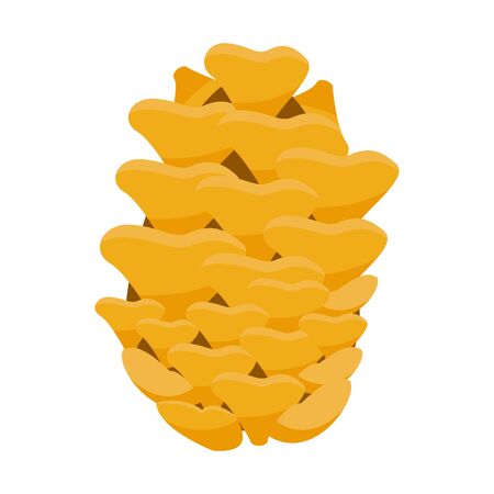 acorn seed nature decorative icon vector illustration designのイラスト素材