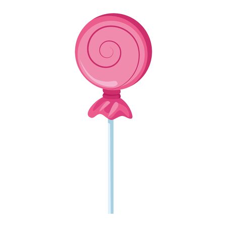 sweet candy lollipop halloween isolated icon vector illustration designのイラスト素材